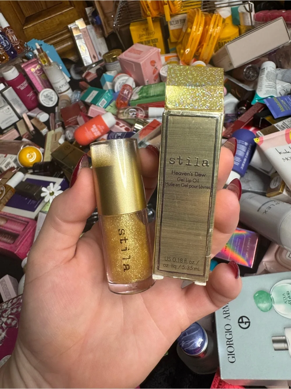 stila Heaven's Dew Gel Lip Oil - Shimmering Gold